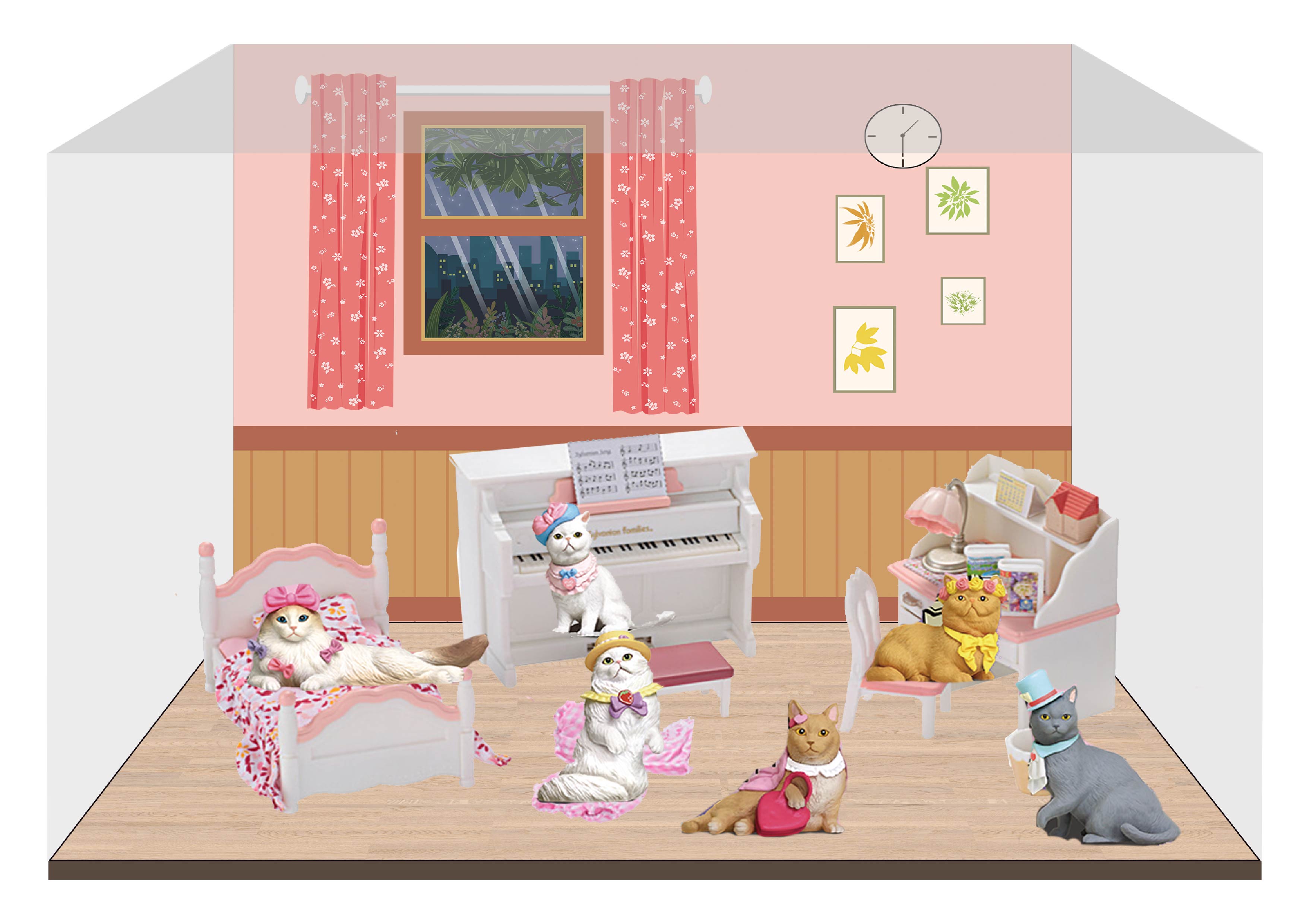 CJ0019 Mary的萌猫(微场景)