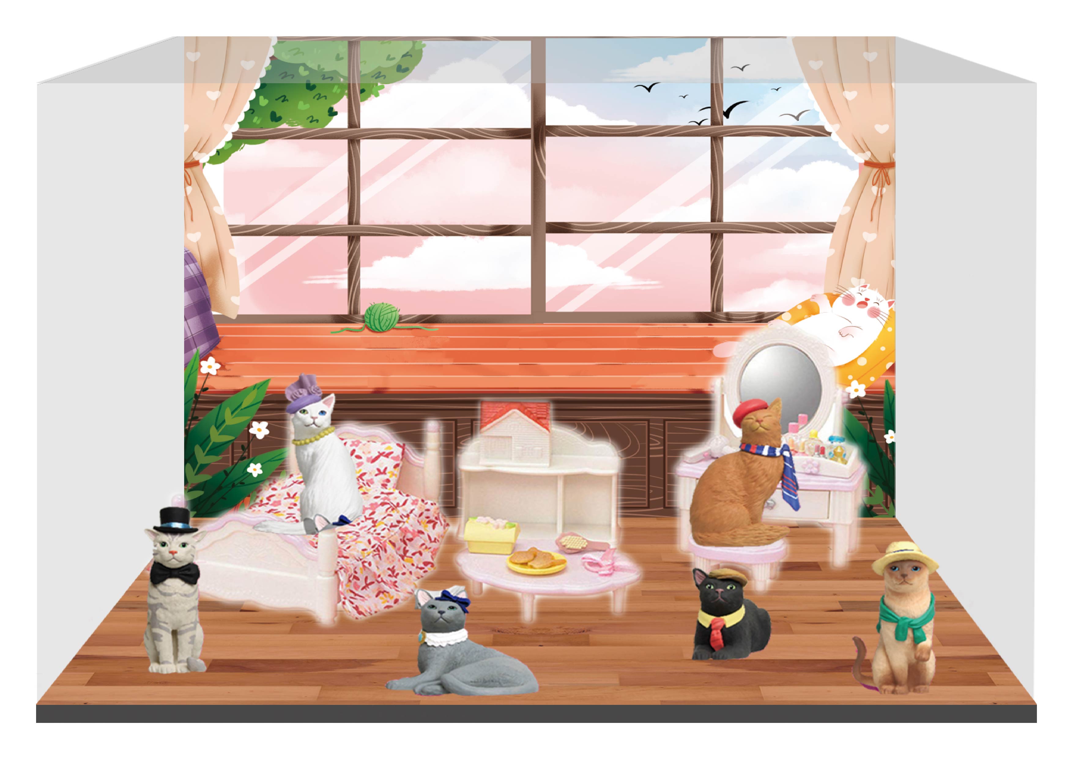 CJ0004 Amy的爱猫（微场景）X1