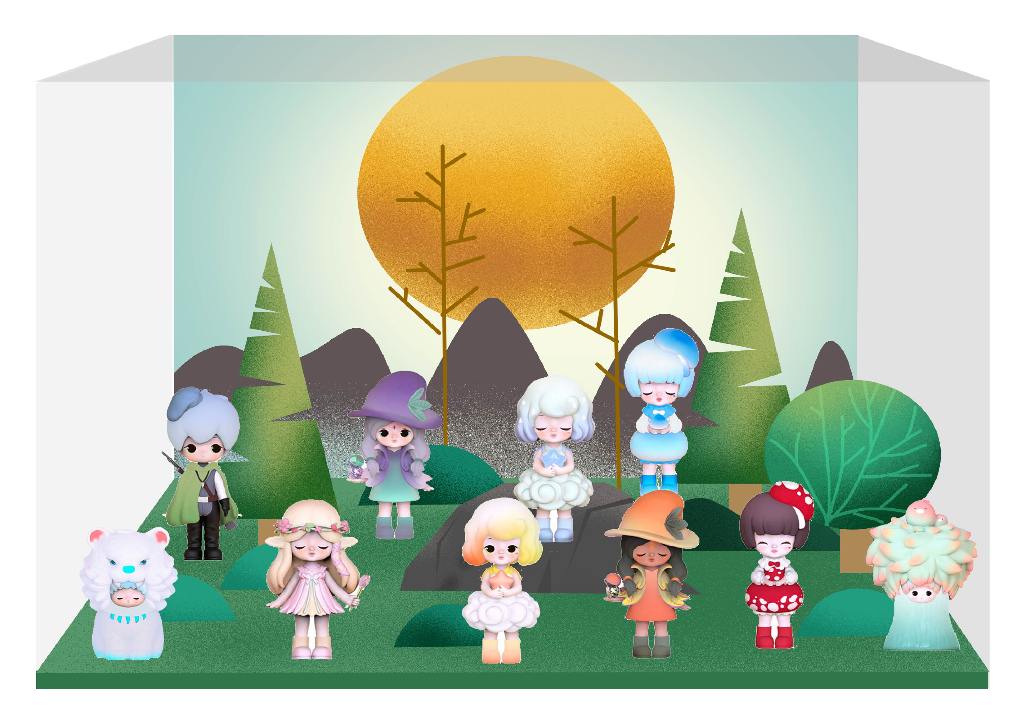 CJ0048莉菈LIILA-迷雾森林系列盲盒微场景