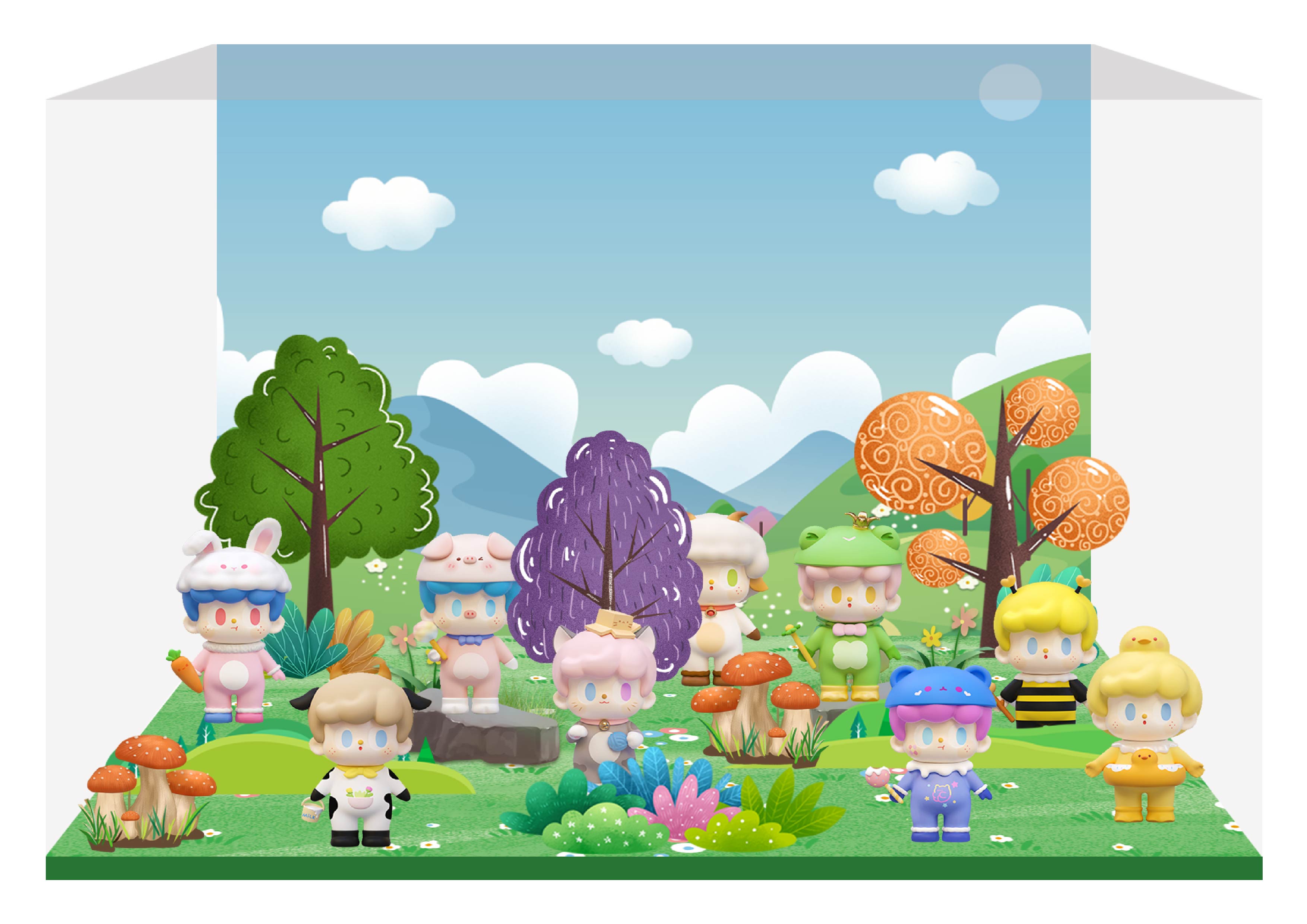 CJ0098 RICO秘密花园系列盲盒-微场景