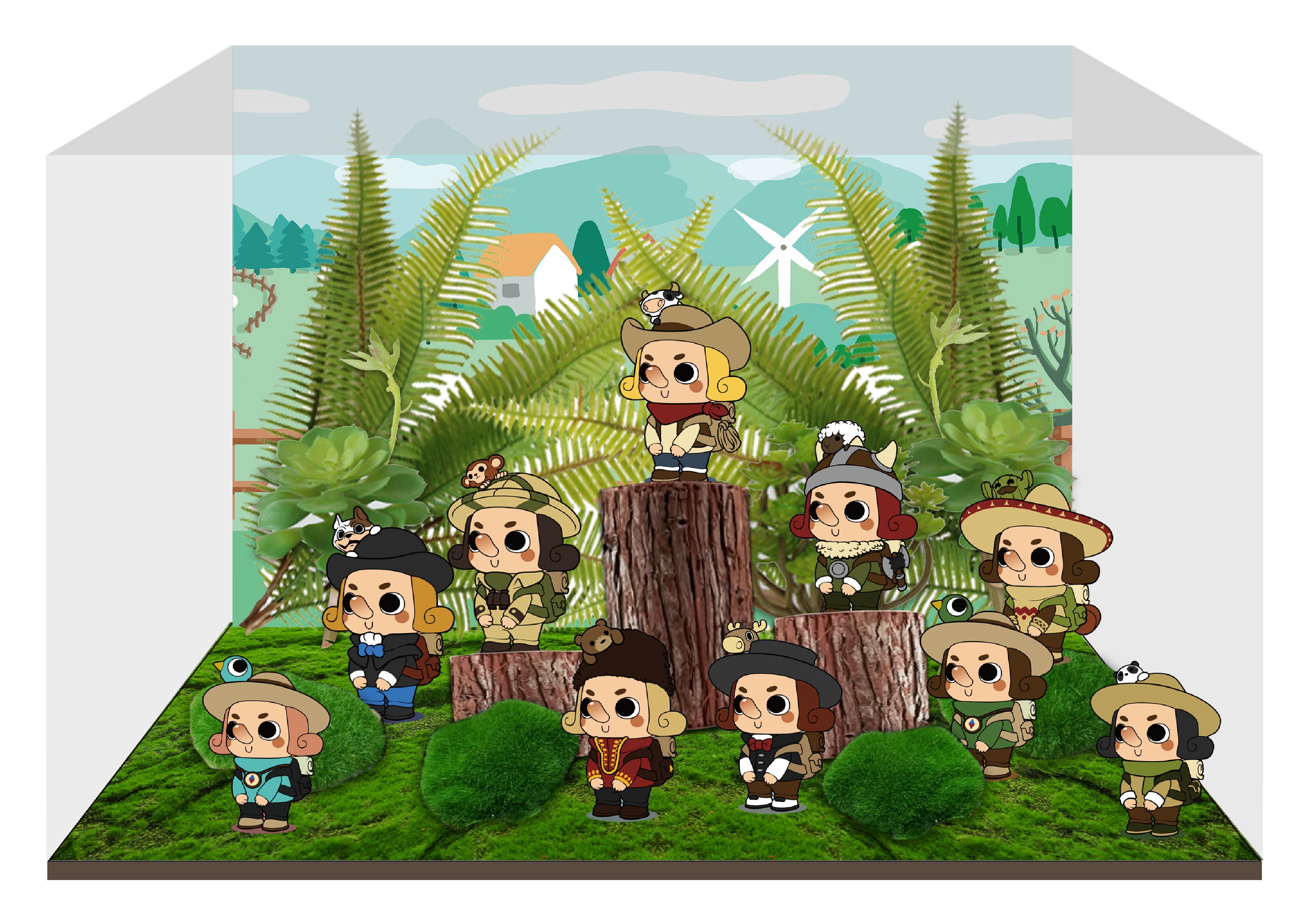 CJ0003 ACTOYS·旅行家PinoQ盲盒（微场景）