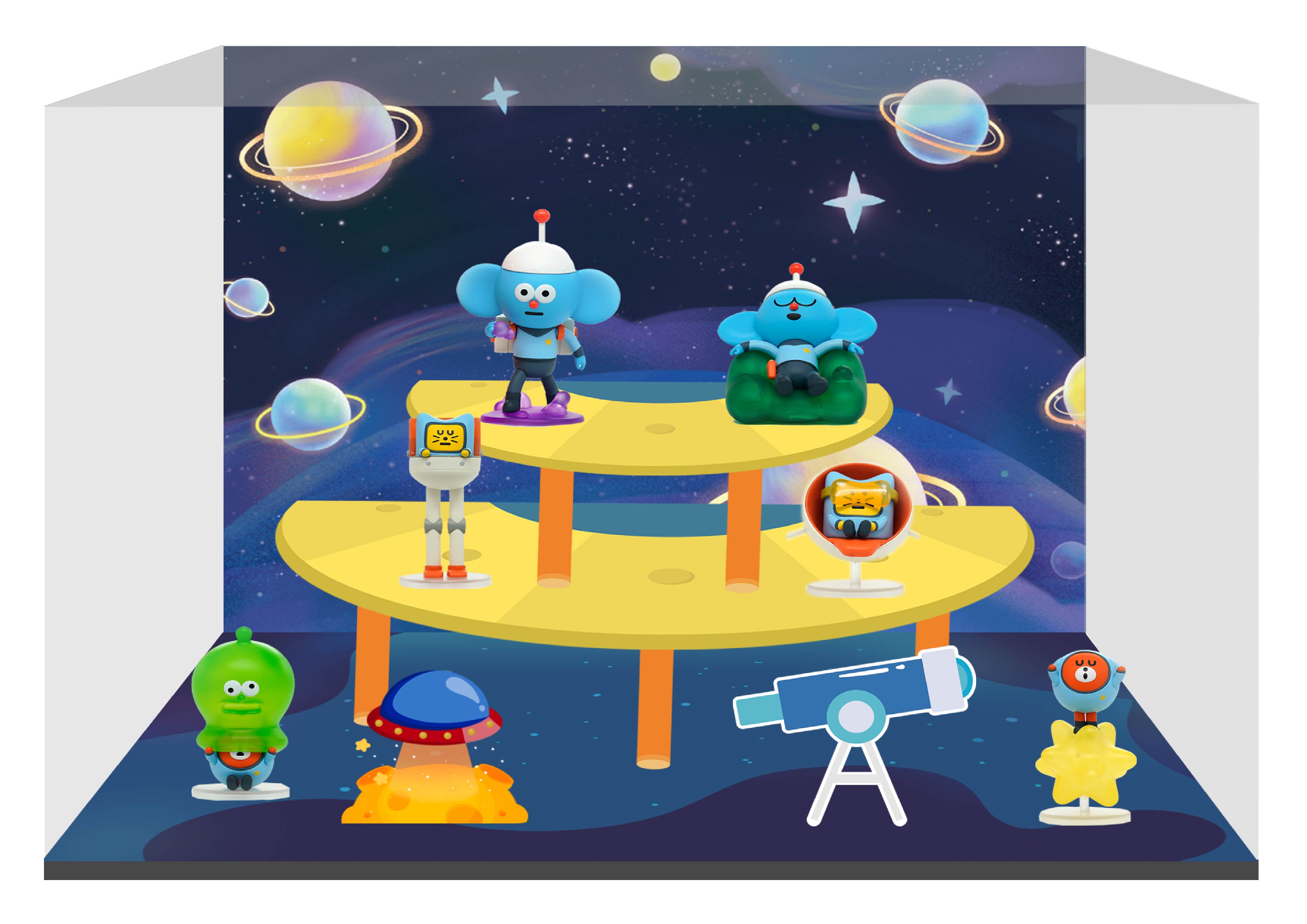 CJ0093 MOMO PLANET·星球秘境系列盲盒-微场景