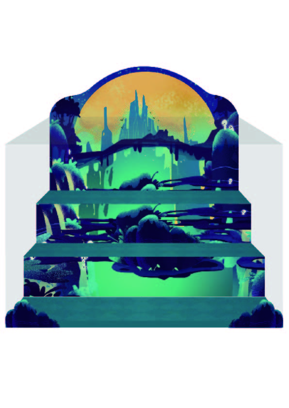 JT0293 X11-4Ruby幻镜公主系列阶梯