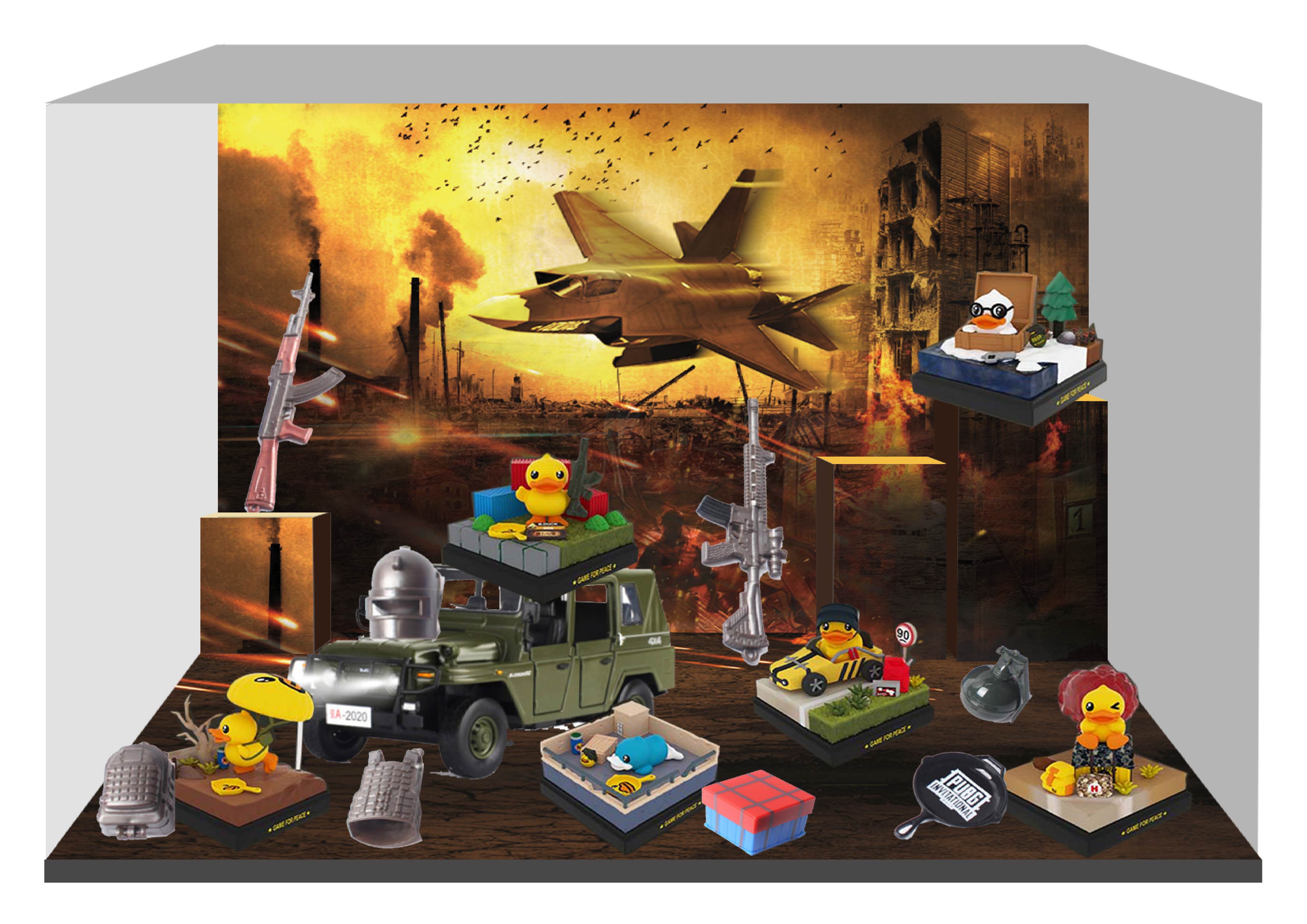 CJ0054 B.Duck·和平精英“天降潮鸭”场景