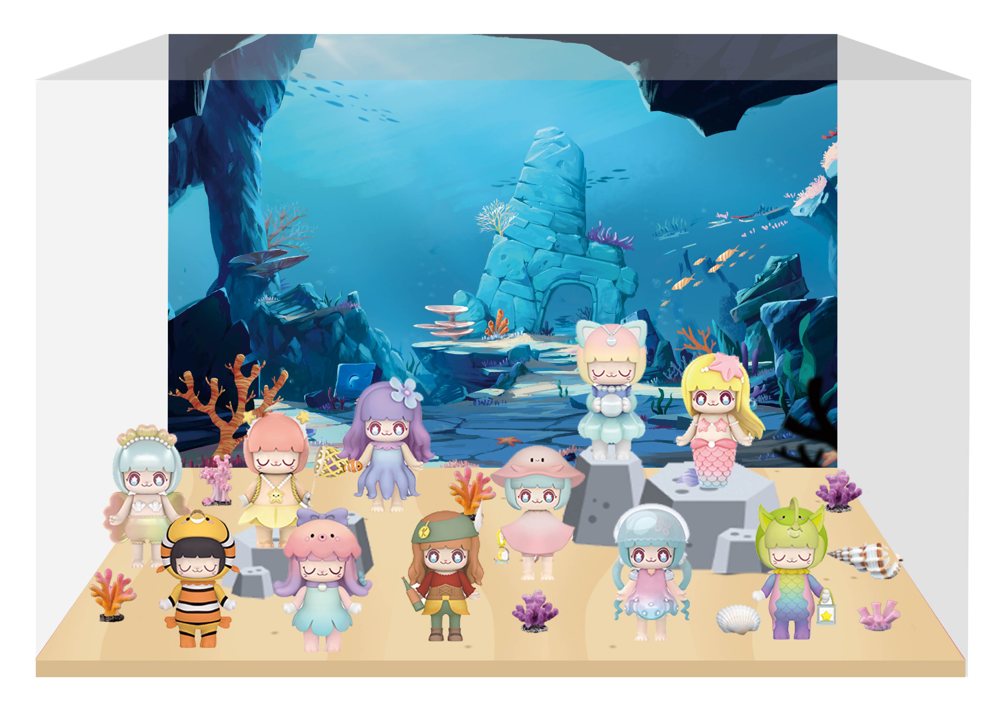 CJ0011 KIMMY&MIKI·海底探险系列微场景