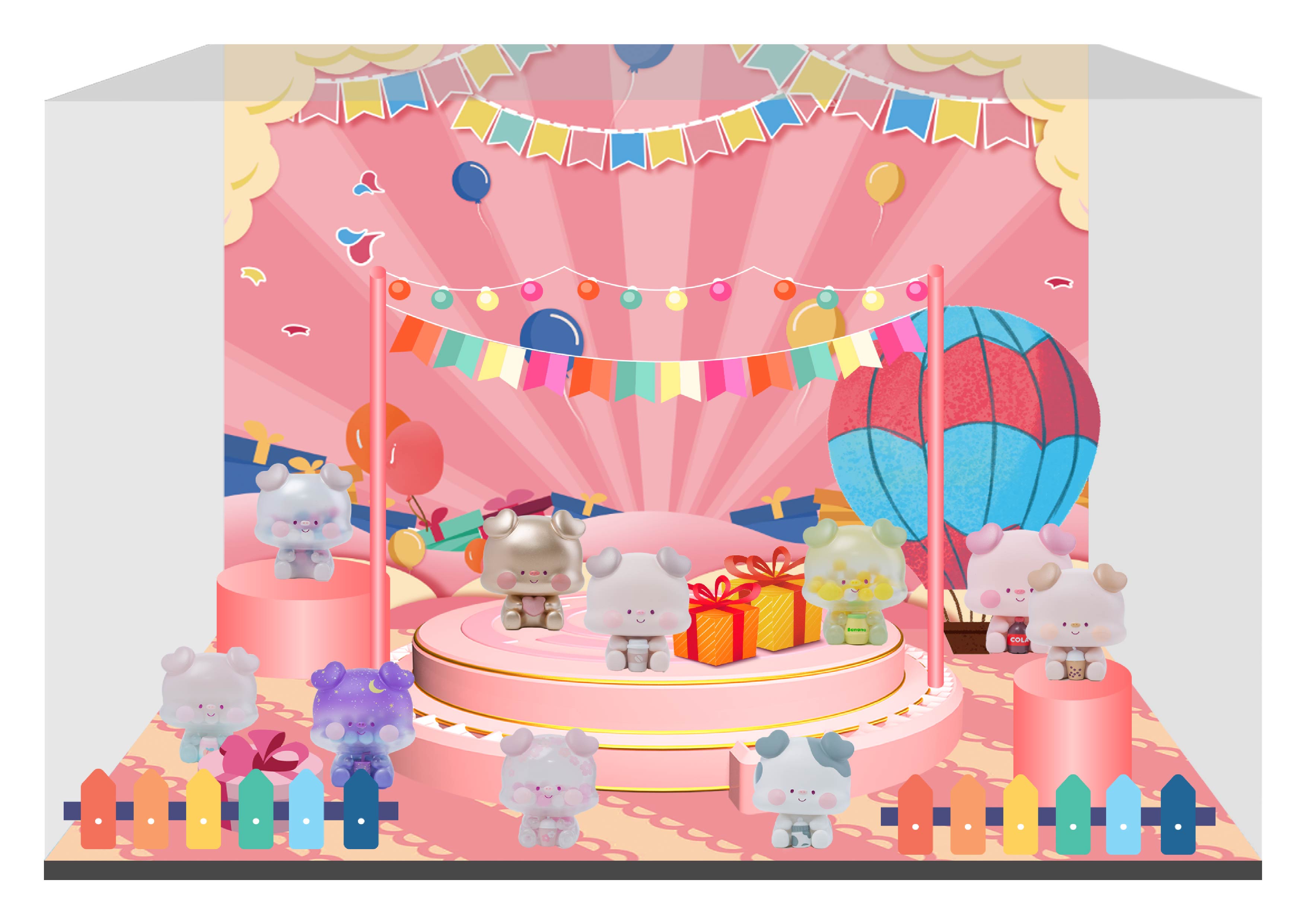 CJ0007 COLA PIG·可乐小猪-微场景