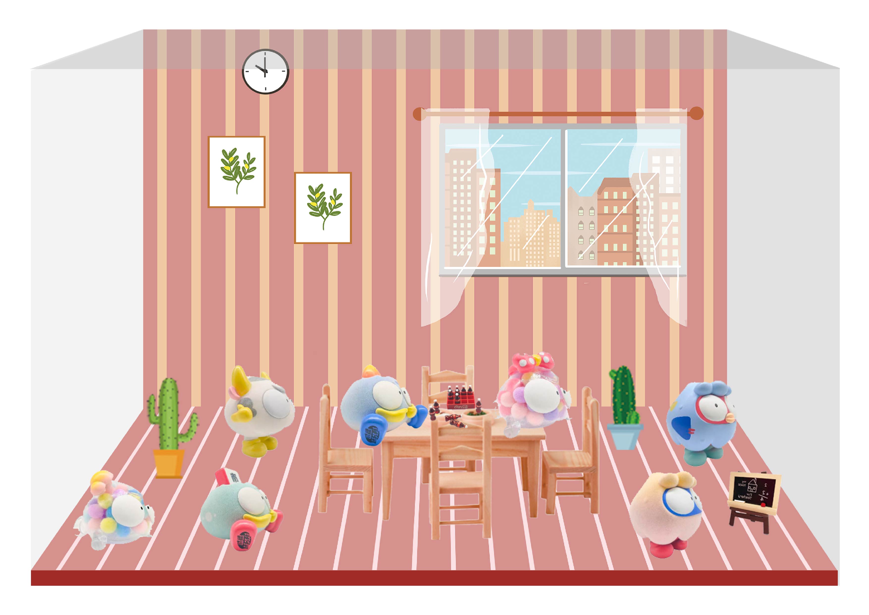 CJ0051 桃桃仔·桃桃仔系列二代盲盒微场景