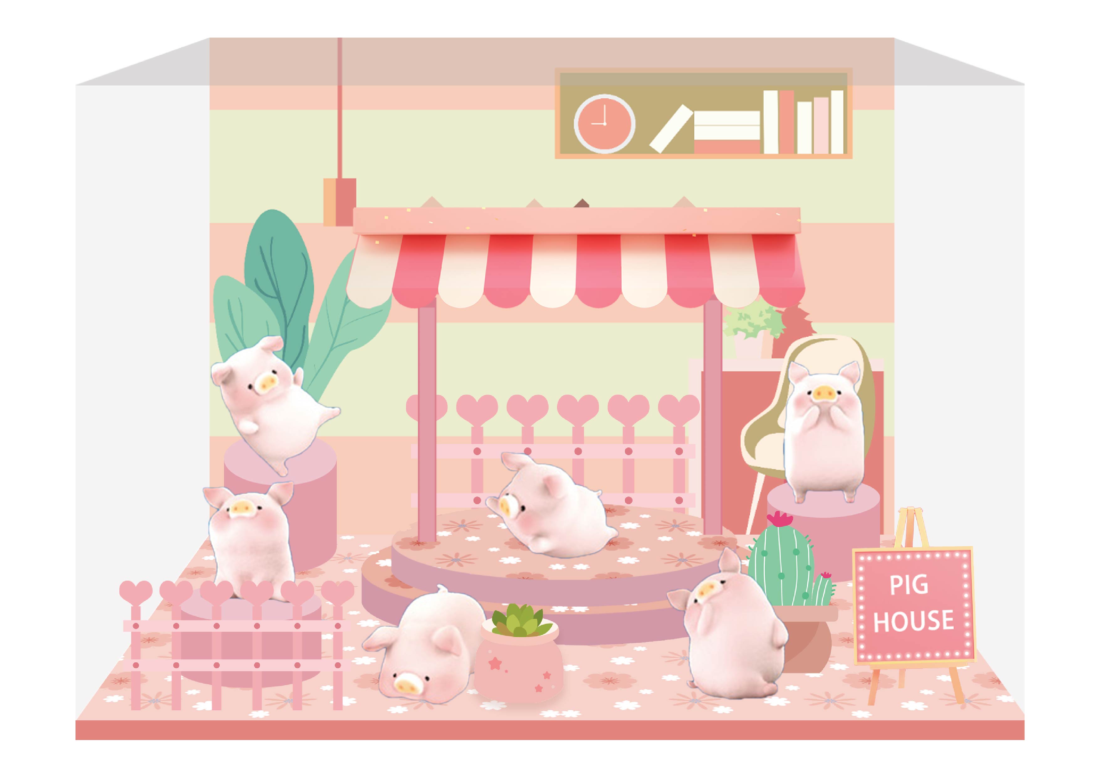 CJ0017 LULU猪·罐头猪Lulu经典系列2-微场景