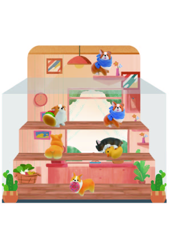 JT0304 动物生活·Animal Life柯基的日常-阶梯