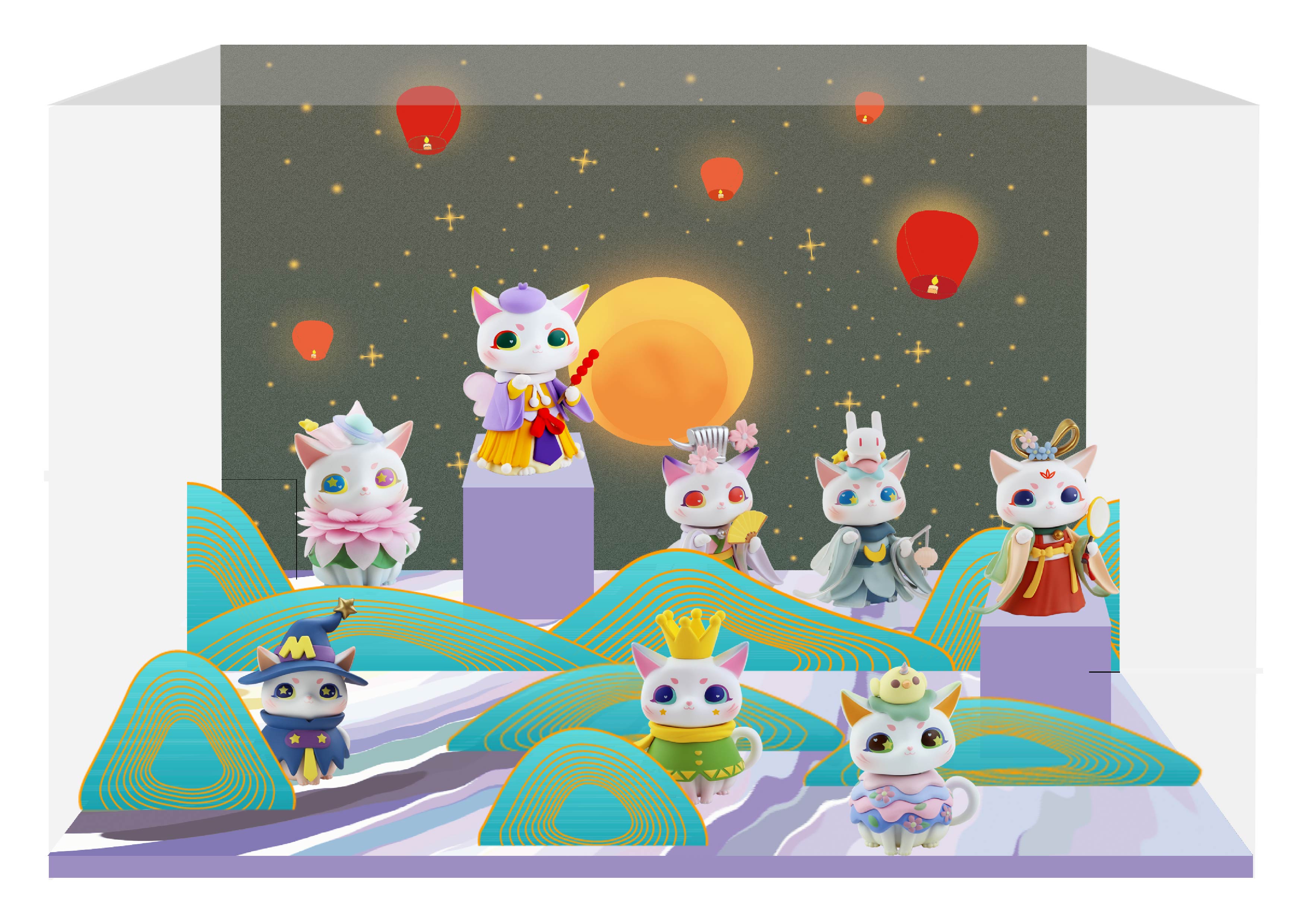 CJ0020 MIO·幻想猫系列盲盒-微场景