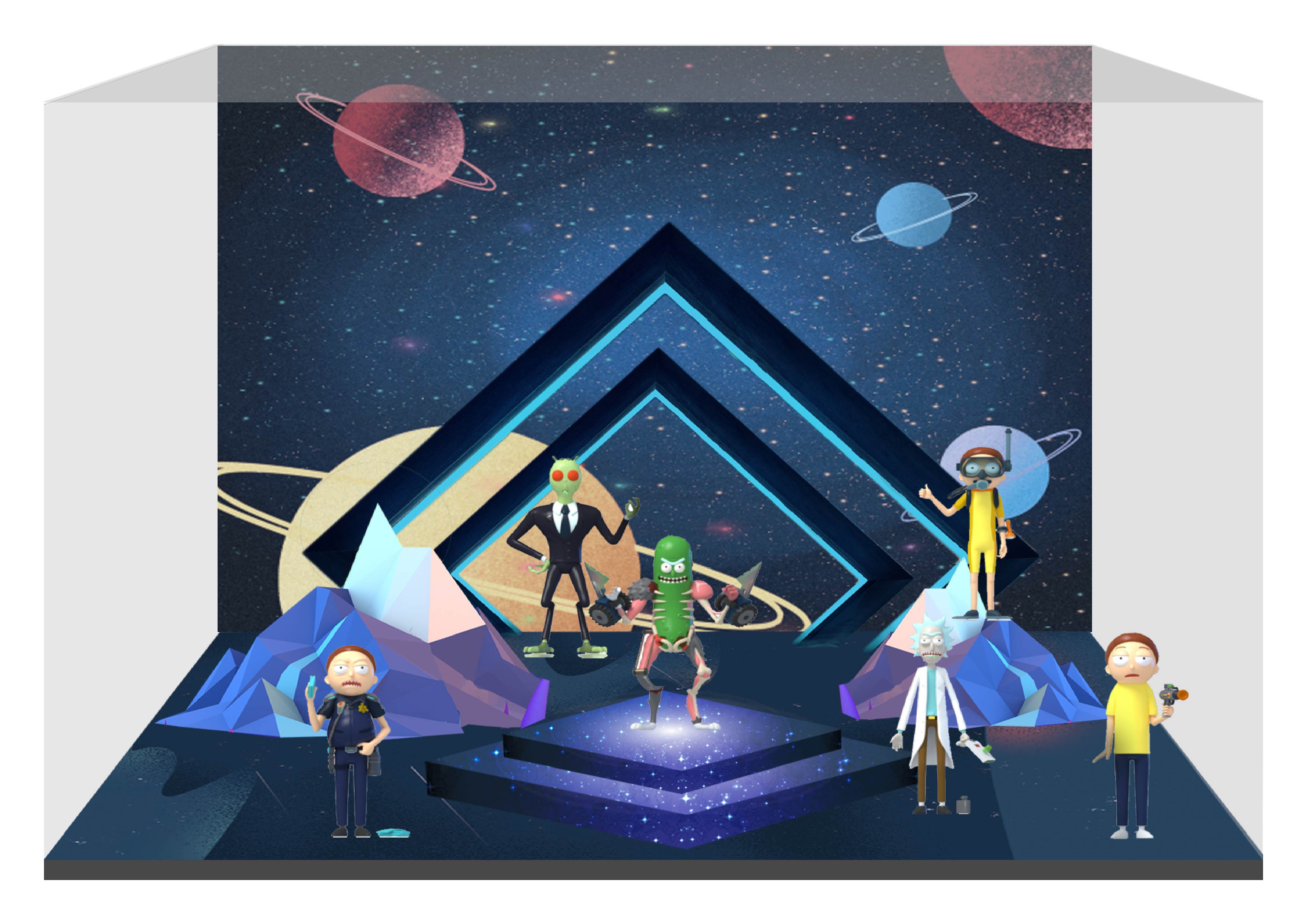 CJ0127 瑞克和莫蒂盲盒（微场景）