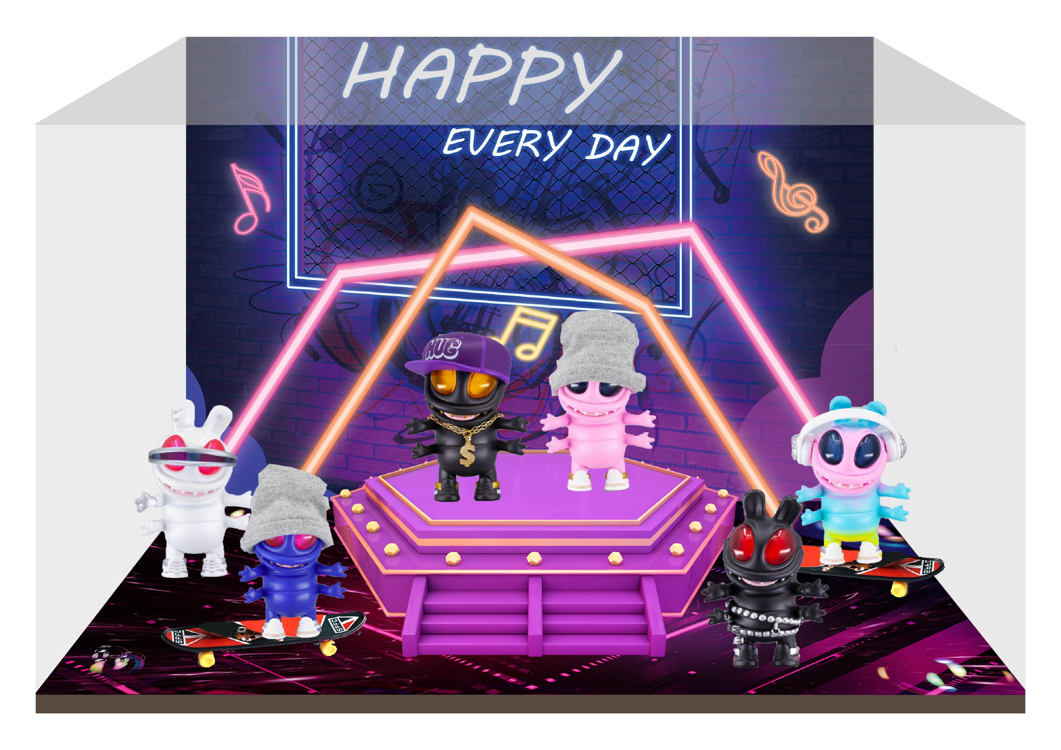 CJ0187呼格呼格第一代盲盒系列（微场景）