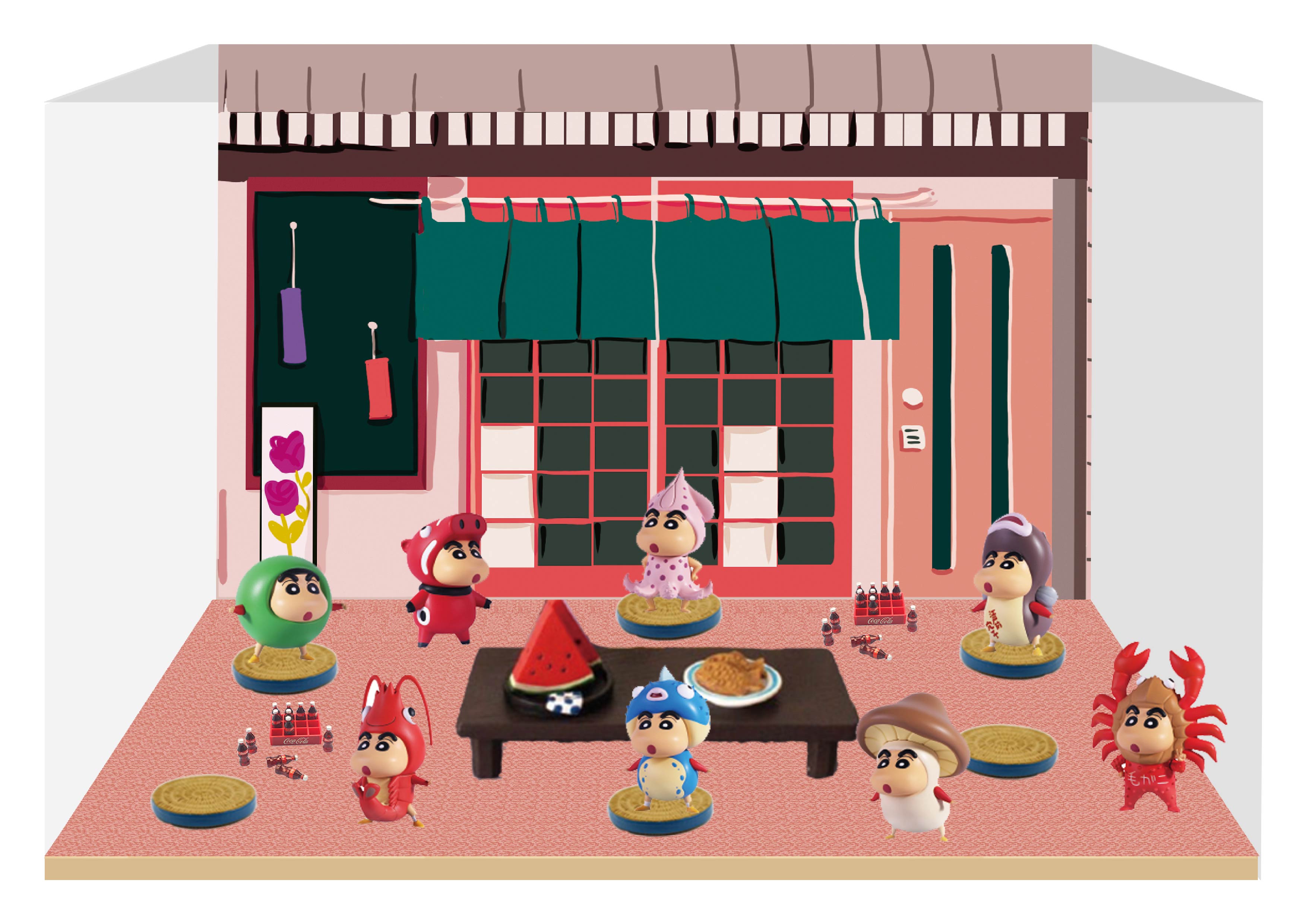 CJ0050 蜡笔小新食材系列微场景