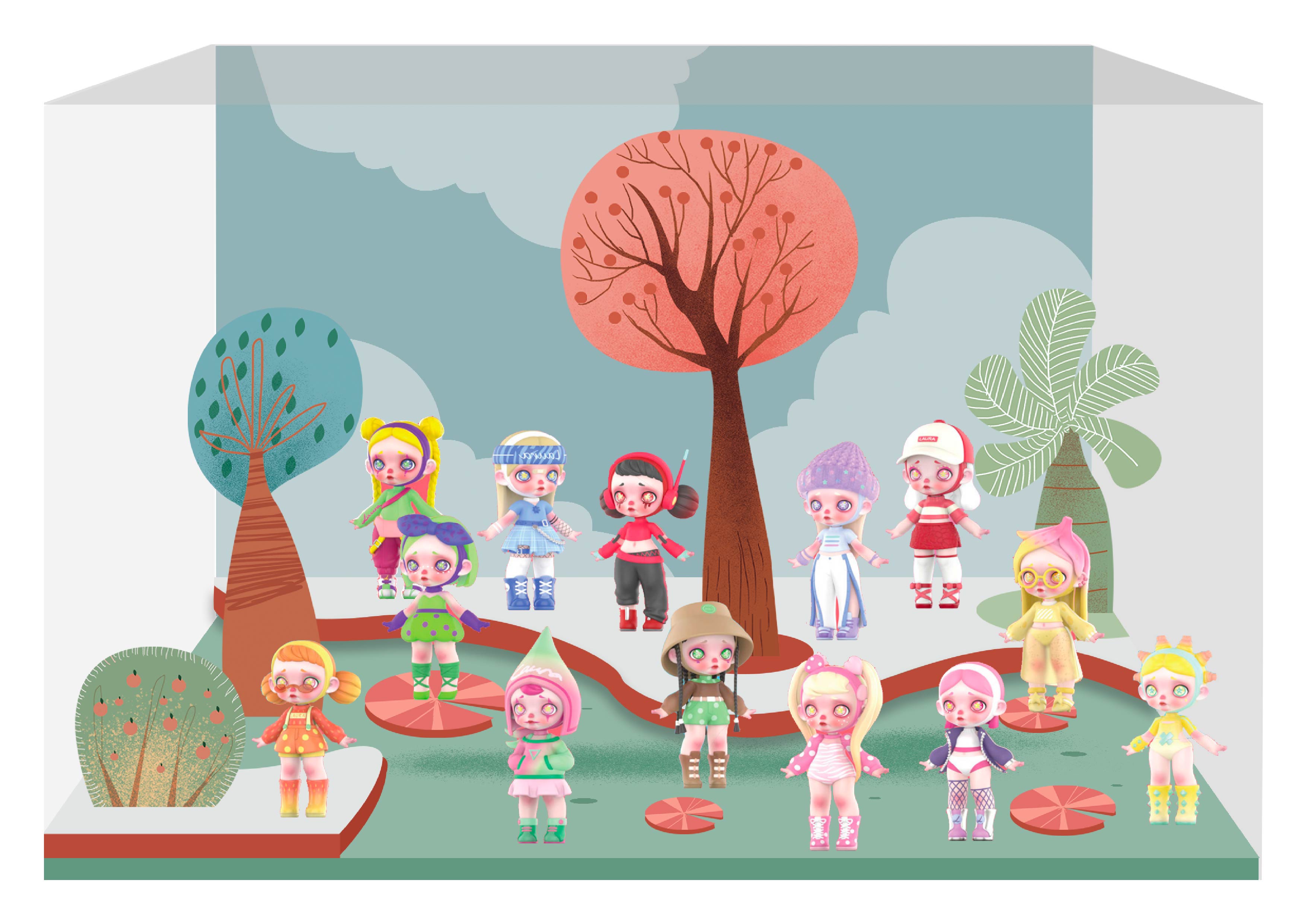 CJ0014 Laura·Laura潮流水果系列盲盒微场景