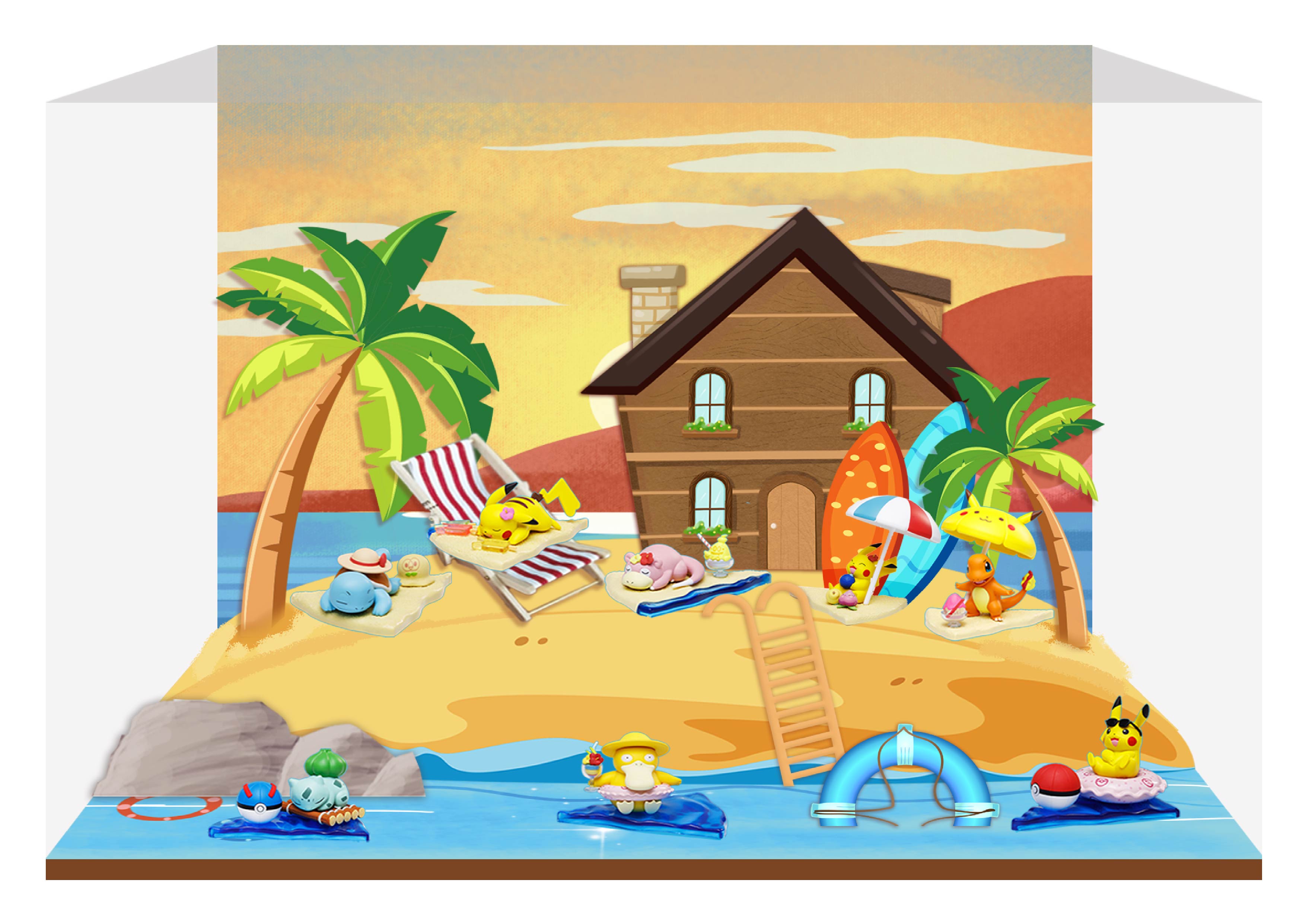 CJ0044 宝可梦休闲假日系列-微场景