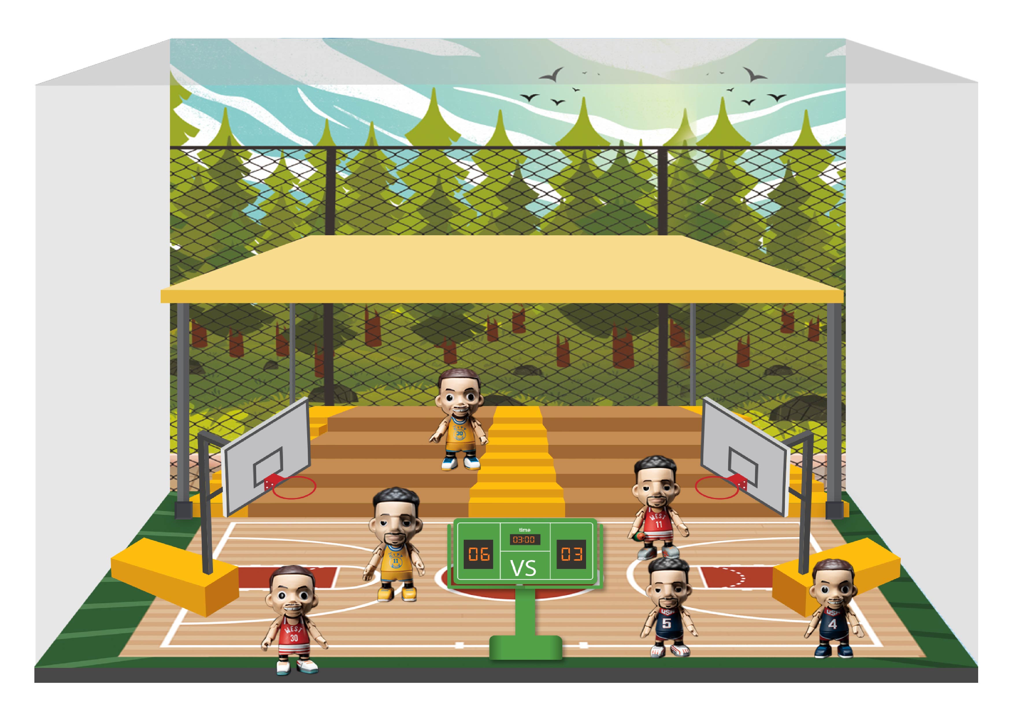 CJ0053 王牌化身-双子星水花兄弟-微场景