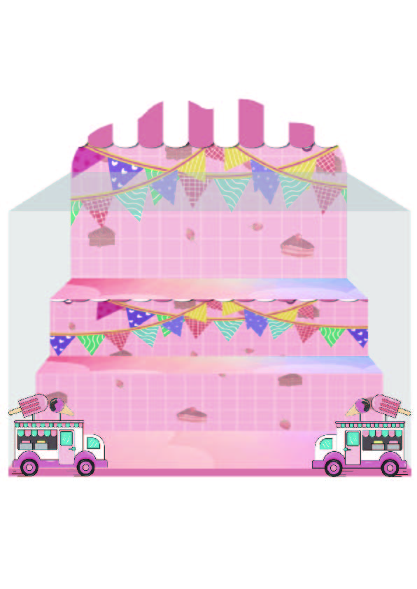 JT0300 tokidoki×TUZKI冰淇淋独角兽-阶梯