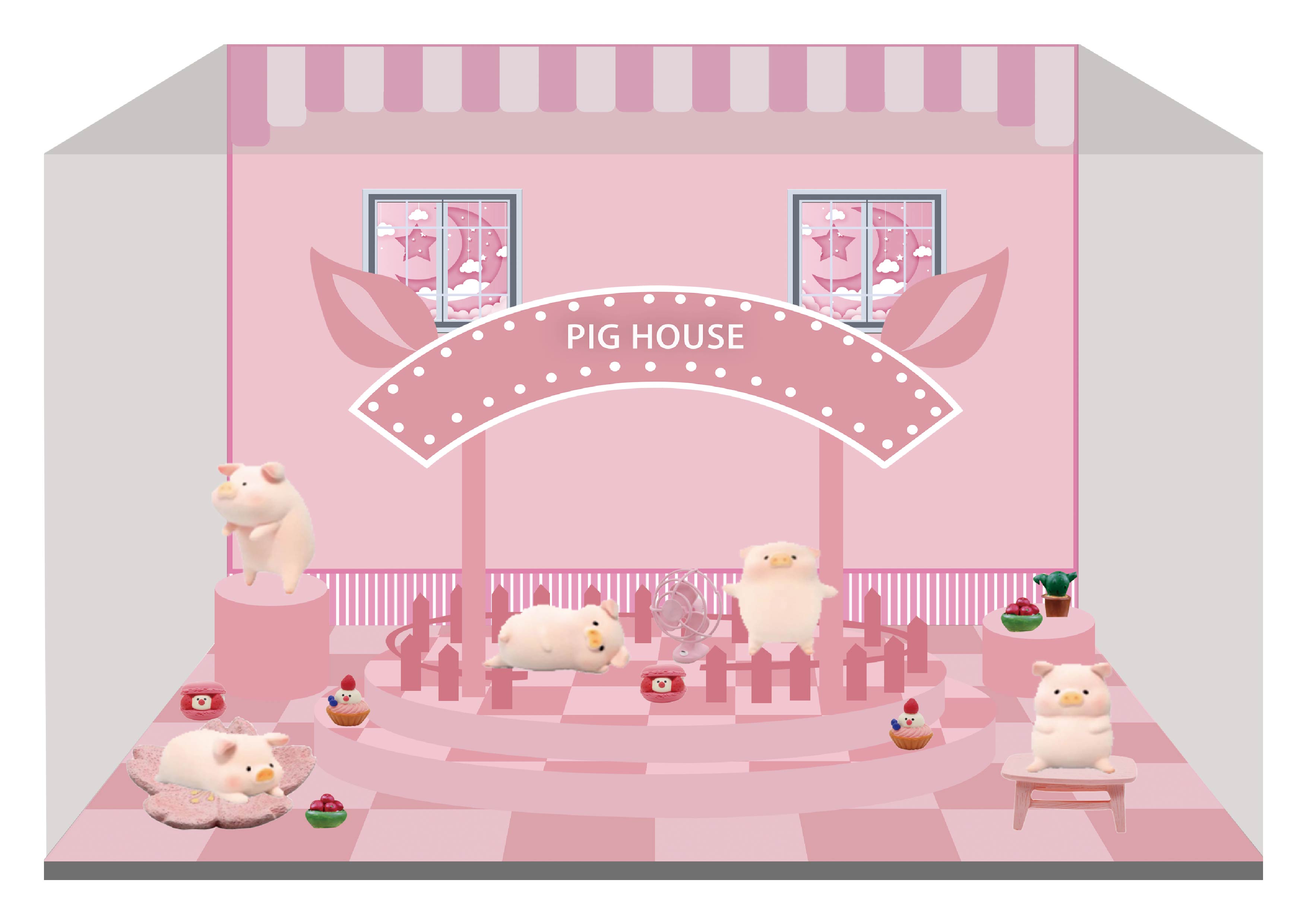 CJ0067 罐头猪·罐头猪 LULU盲盒（单只）微场景