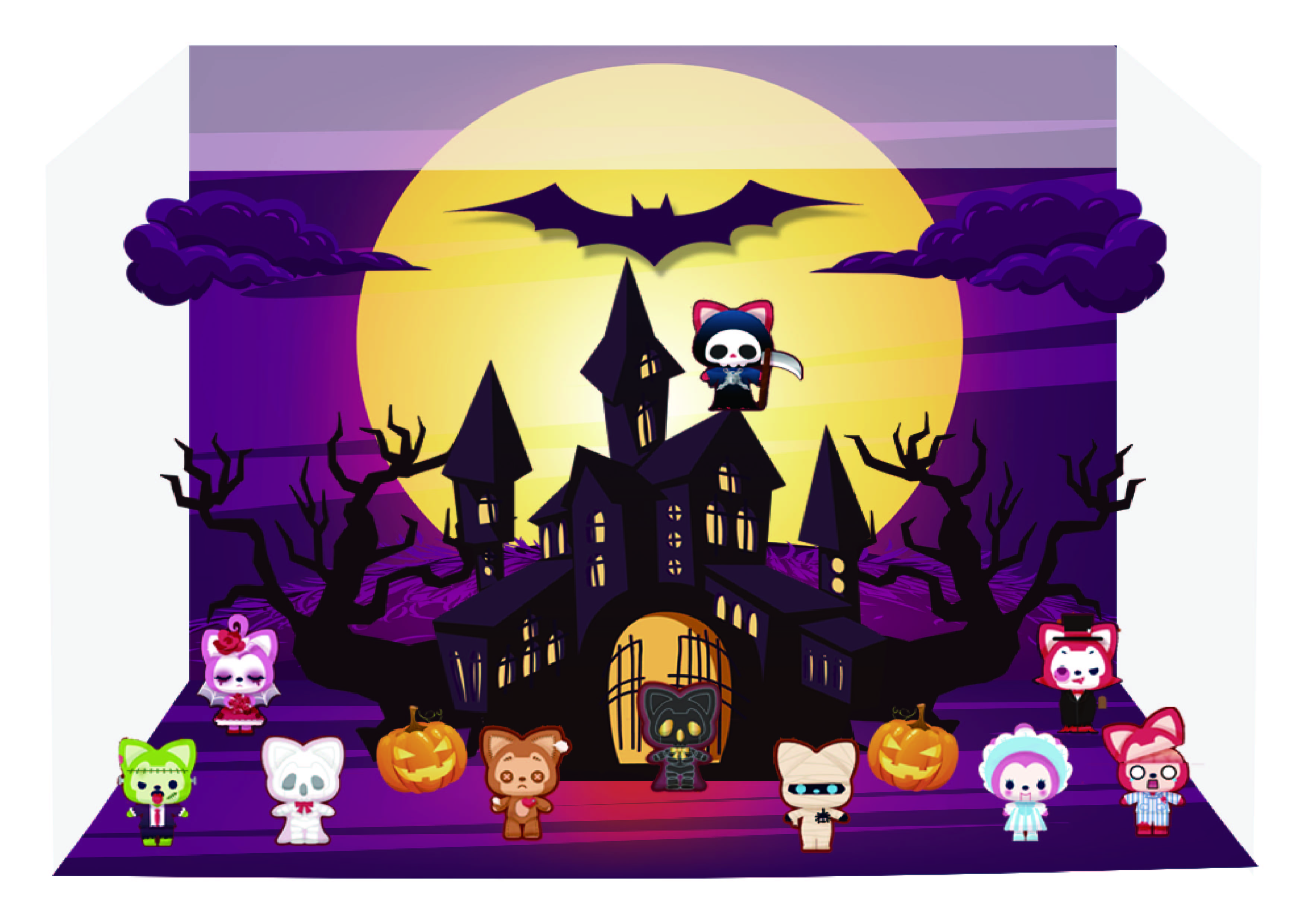 CJ0073 阿狸·迷你公仔-黑暗古堡